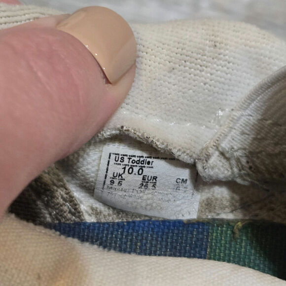 Vans Off the Wall Rainbow Pride Slip-On Loafers, Child's 10 - Picture 3 of 6